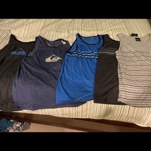 Quicksilver (5) tank tops - Large